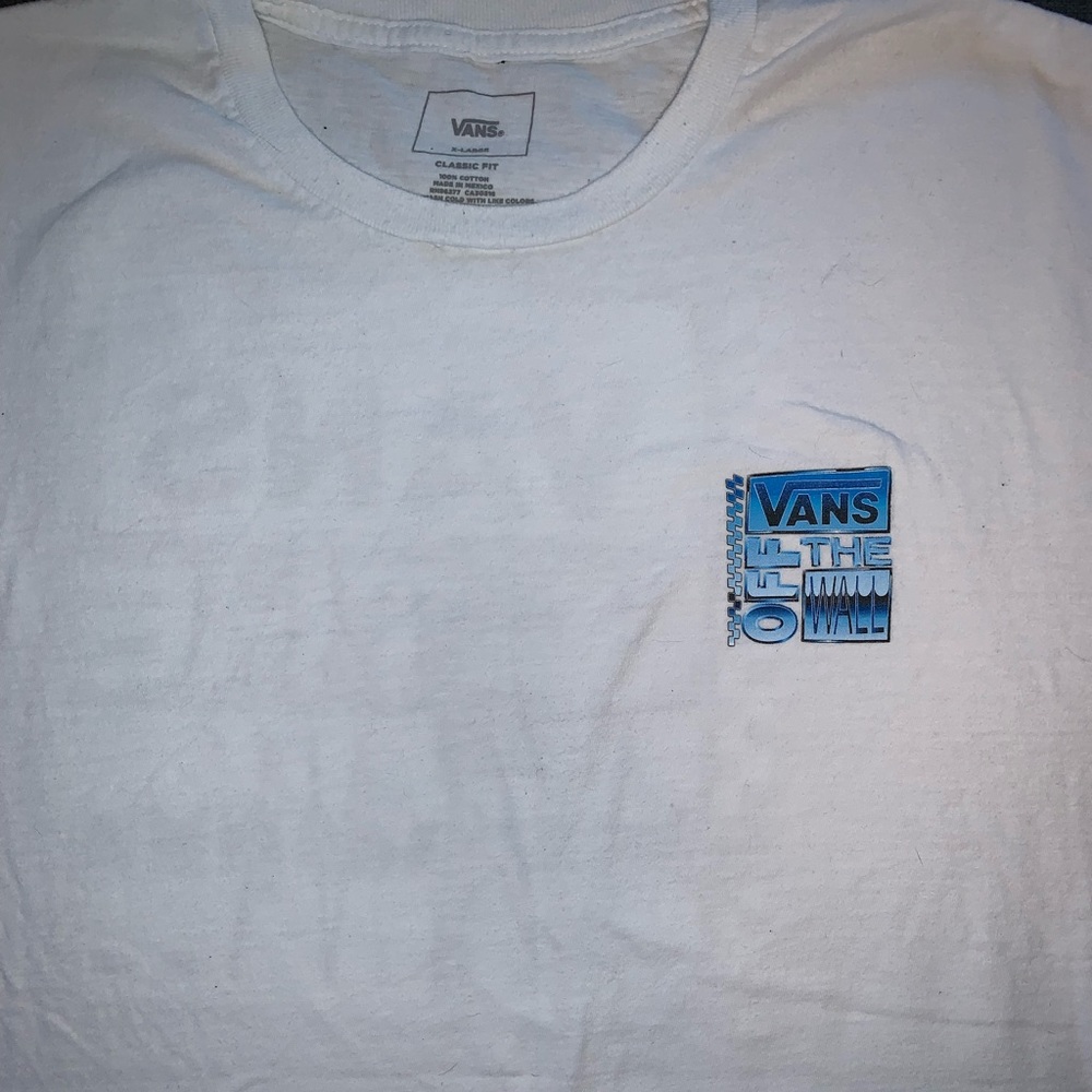 Vans Logo T-shirt | White & Blue | XL